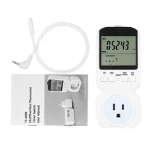 Многофункциональный термостат таймер розетка с датчиком зонда цифровые часы ЖК-дисплей энергосберегающий механический переключатель синхронизации