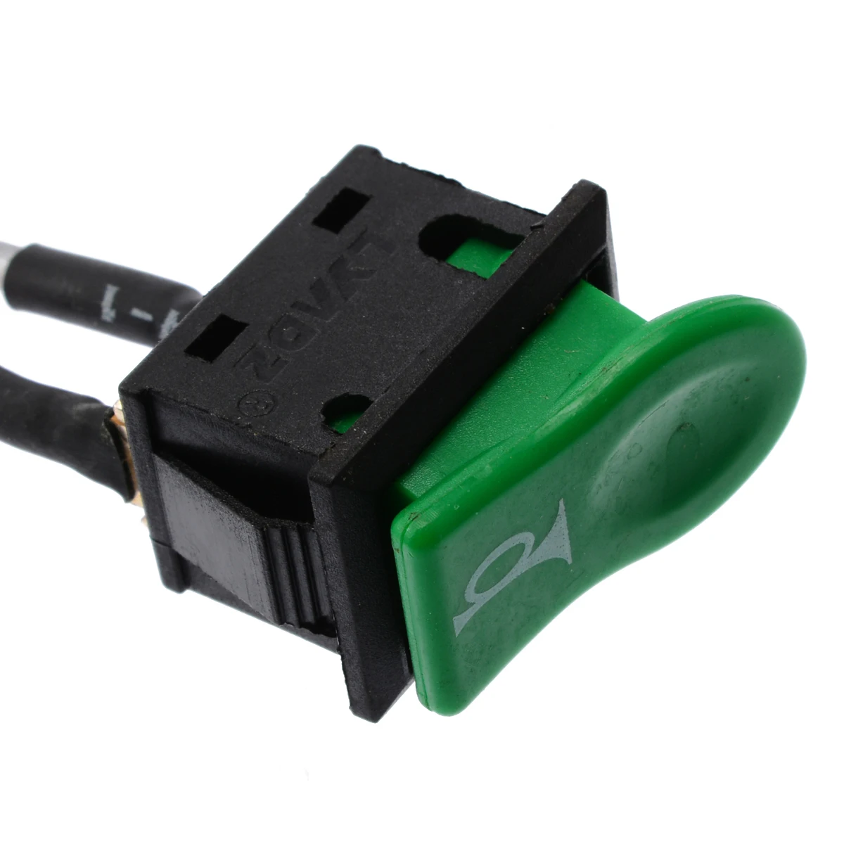 Hot Universal Car Horn Switch Button E-bike Motorcycle Horn Momentary Push Switch Green ABS Plastic