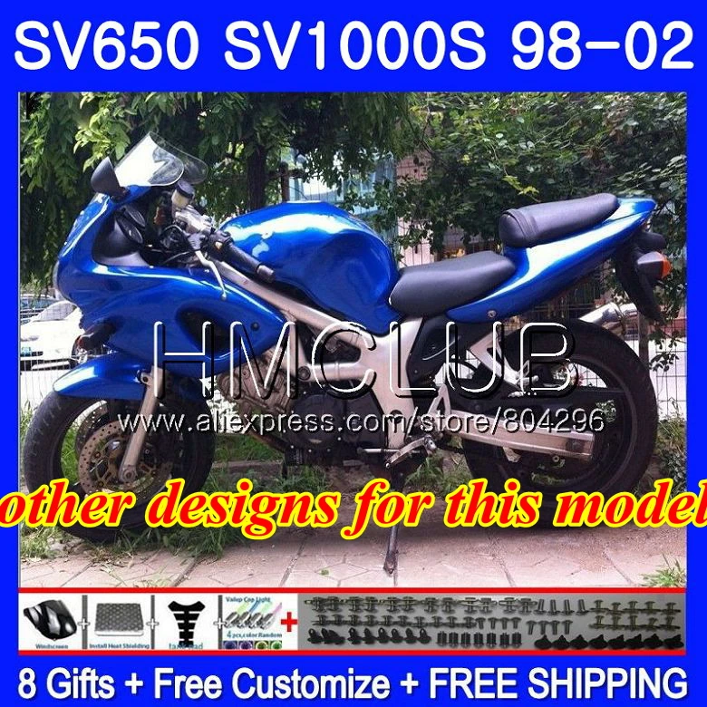 Обтекатель для SUZUKI SV650S SV400S SV1000S 98 99 00 01 02 29HM. 5 Lucky Strike SV 650 S 400 S 1000 S SV400 S 1998 1999 2000 2001 2002