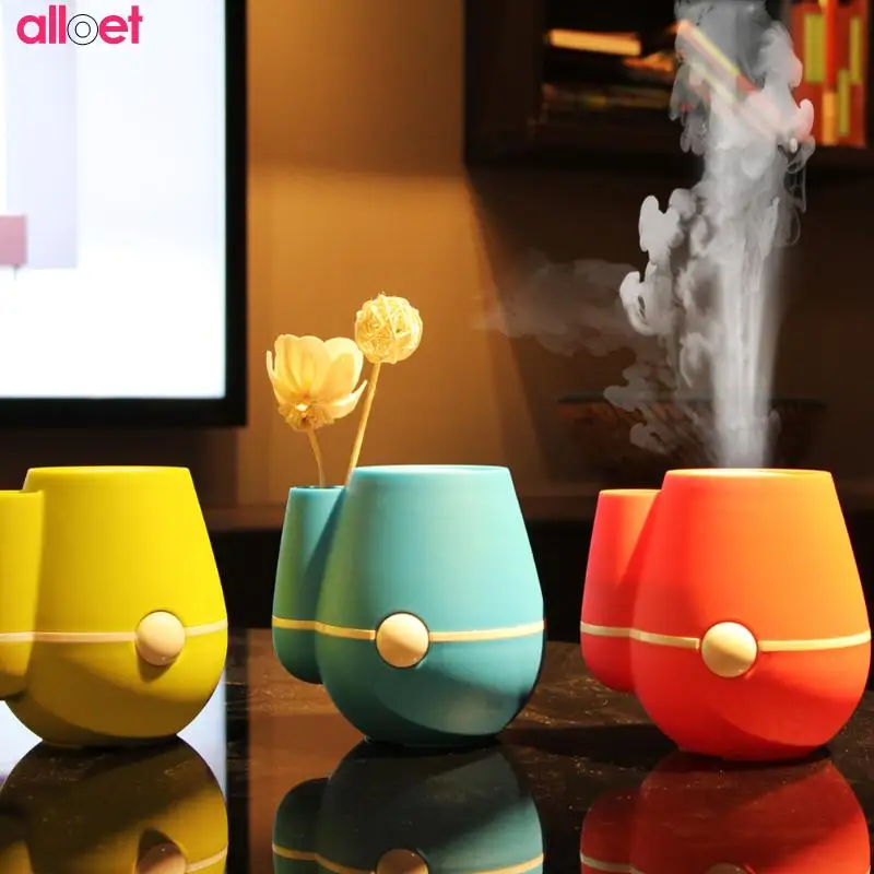 

220ml USB Ultrasonic Flower Aroma Air Humidifier Atomizer essential diffuser mist maker fogger For Home Office Oil Air Purifier