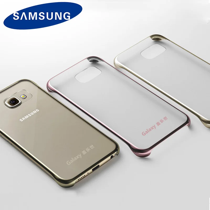 

Samsung Original Phone Case For Samsung Galaxy A5 A7 A9 (2016) Version A510 A710 A910 Transparent Back Cover Hard shell