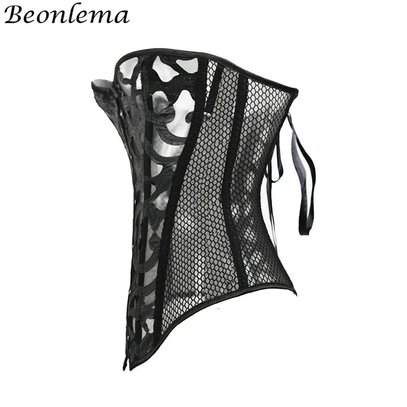Beonlema готическая одежда корсет полые бюстье черный белый Эротическое Сексуальное женское корсетное нижнее белье плюс размер корсаж 6XL