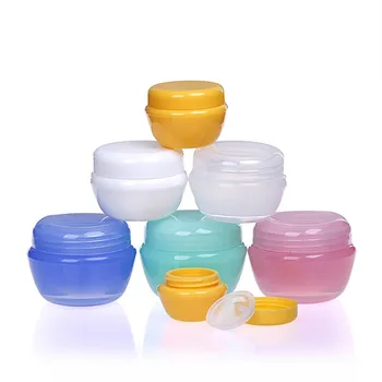 

1 Pcs Plastic Refillable Bottles Portable Empty Makeup Jar Pot Useful Travel Face Cream/Lotion/Cosmetic Container 5/10/30g