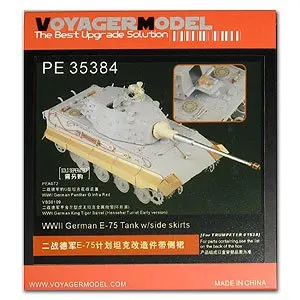 

KNL HOBBY Voyager Model PE35384 World War II Germany E-75 plan car upgrade metal etching parts