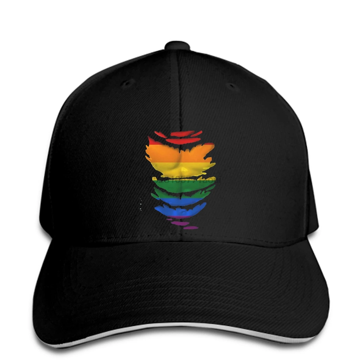 

Baseball cap Gay Pride Rainbow Baseball caps Fancy Dress Stag Party 6 Abs Muscles -