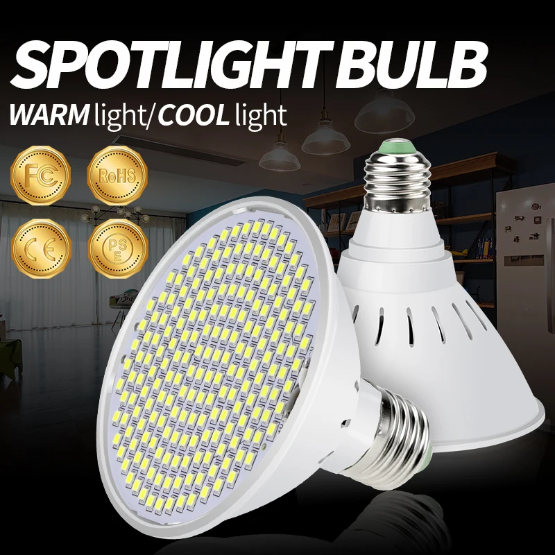 

Spotlight E27 LED Lamp 15W 20W Spot Light LED Bulb High Brightness Focos LED Corn Bulb 220V Bombillas No Flicker Lighting 110V