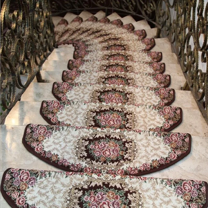 13-Pieces Stair Carpet Sets Slip Resistance Stair Tread Mats Step Rug For Stair 24X74cm Fit For 25cm Width Stair 13-Pieces Stair Carpet Sets Slip Resistance Stair Tread Mats Step Rug For Stair 24X74cm Fit For 25cm Width Stair
