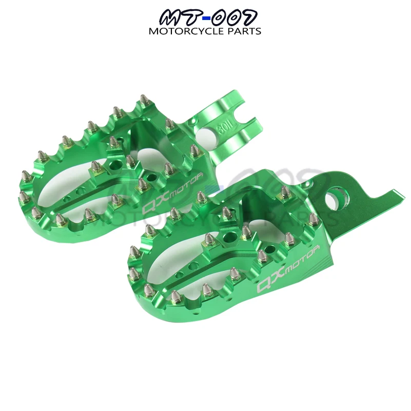 CNC Заготовка MX подножки опоры для ног педали для KX KLX KXF KX250F 2006- KX450F 2007- KLX450R 2008-2013 Enduro мотор