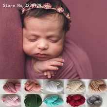 Новинка, 40*160 см, растягивающаяся Двусторонняя обертка для новорожденных, реквизит для фотосессии, Детские аксессуары для фотосессии, фотография для студии