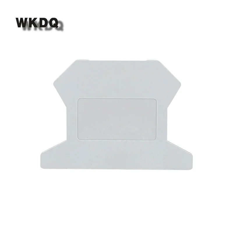 

10pcs D-UK 1.5 UK Terminal Block End Cover Din Rail Terminal Blocks End Cover Plate For UK 1.5 Connector