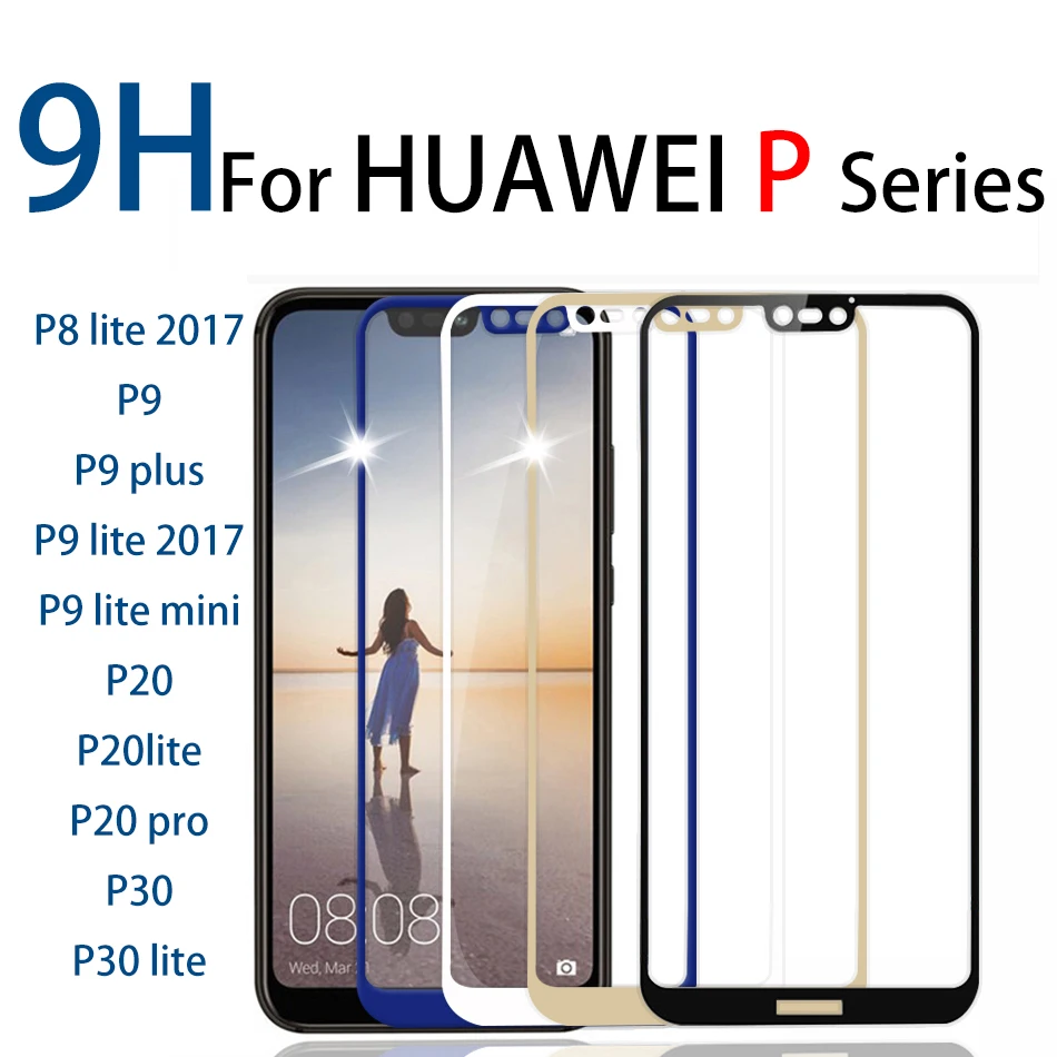 Для huawei p20 lite Полное Закаленное стекло протектор экрана для huawei P9 lite mini p 20 pro p30lite huawie hawei huwei huawe