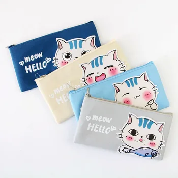 

Cute Fresh Cat Meow Multifunctional Pen Pencil Case Case School Office Supply Student Stationery Kid Gift