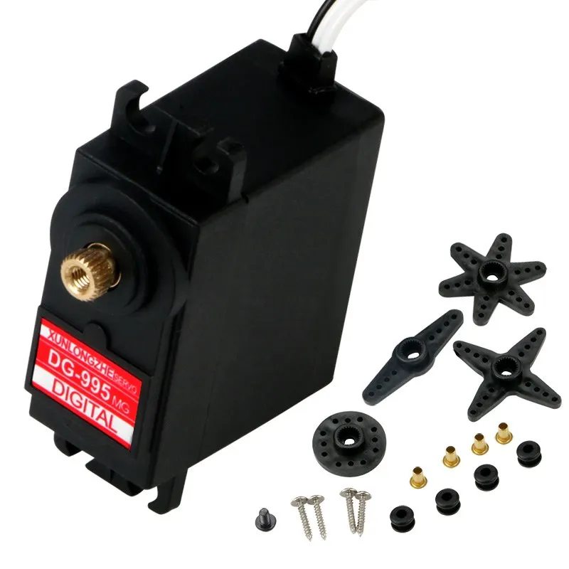 15KG alto esfuerzo de torsión Metal Engranajes Servo Motor Servo Motor 360 grados