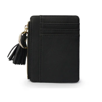 

10pcs PU Tassel Coin Purse Wholesale Blanks 6 Pockets Card Holder Mini Coin Wallet with free shipping DOM1061334