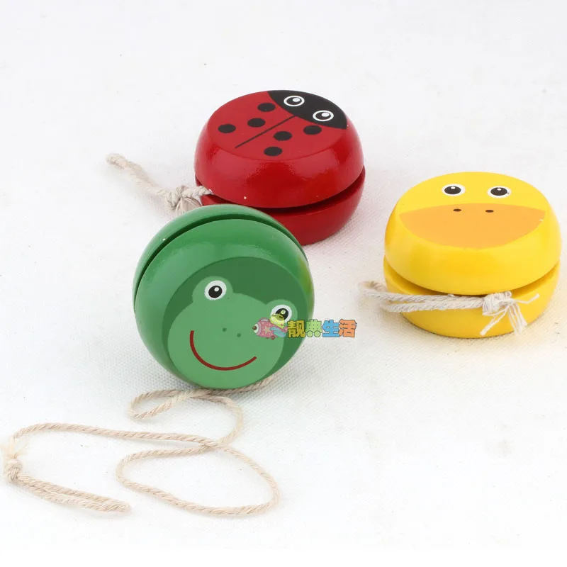 Cute animal yo yo toys Bearing Professional Butterfly Yoyo Toys wood