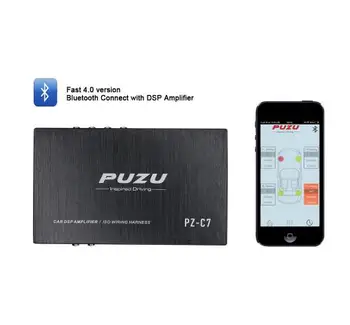 

pz-c7 DSP Bluetooth 4 channel car amplifier 8 segment EQ floating point tuning support mobile phone Bluetooth player