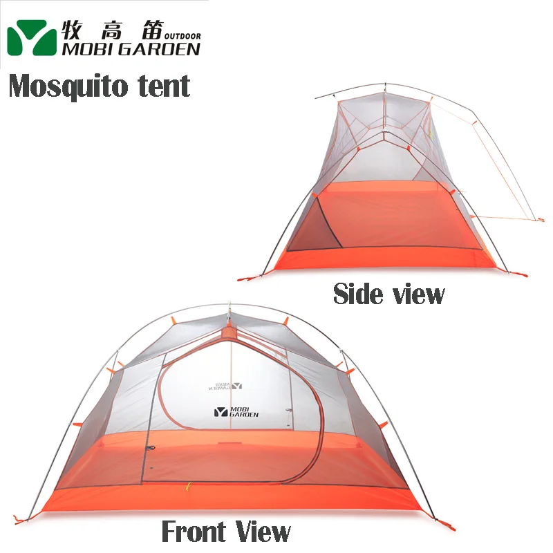 Mobi Garden/tianxuan 2 210 Т нейлон PU5000mm силиконовое покрытие Водонепроницаемый 3-сезон кемпинговая палатка