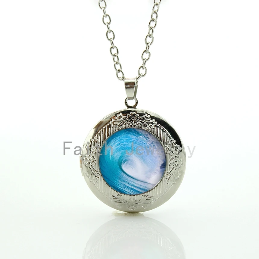 Blue Sea Wave pendant jewelry charm 