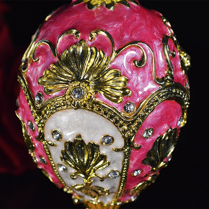 QIFU красивый, роскошный faberge яйцо металлическая коробка для бижутерии домашний декор для украшения стола