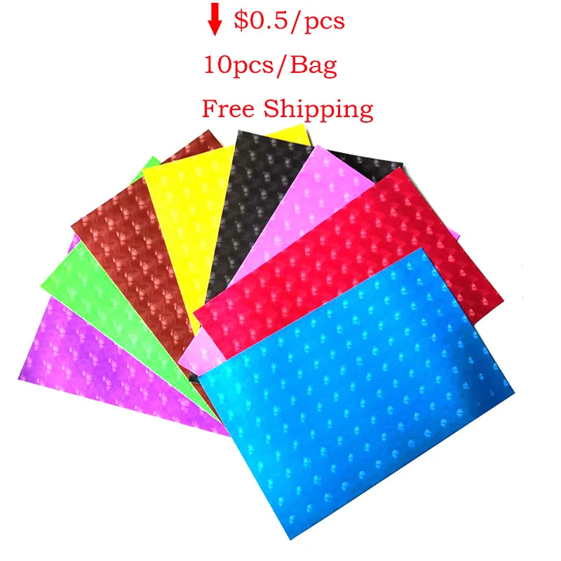 

10pcs/bag 3D cat eyes Glitter Origami Craft Paper DIY Cutting Dies Shiny Patchwork DIY Handmade cake decoration 20*30cm