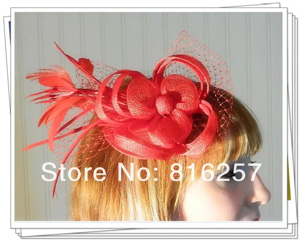 

Wedding fascinator party hats girls cute show hair feather occasion pillbox hats with feather for holiday new year gifts FS57