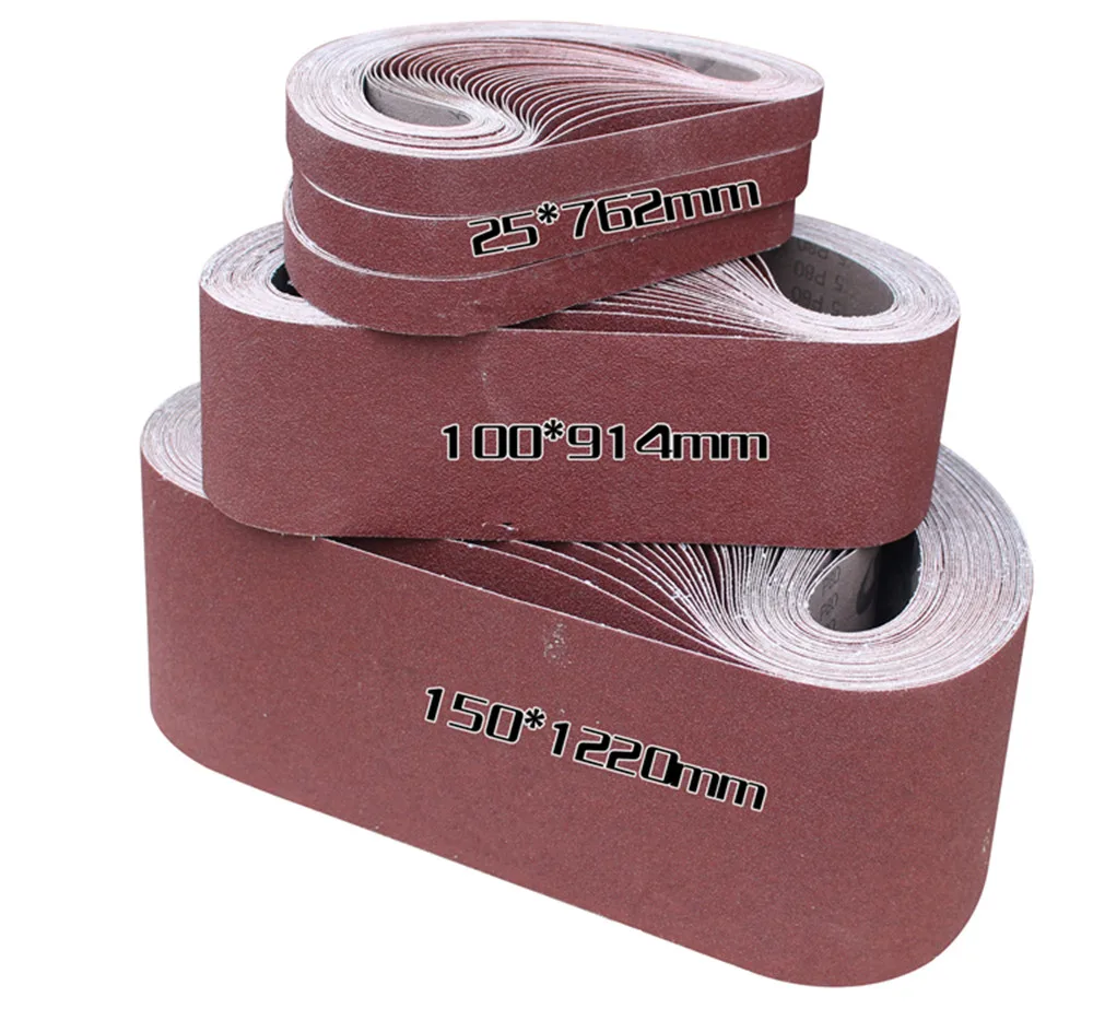 

5 pcs 6" *49" Sanding Belt for Belt machine 150*1220mm sandpaper with Grit 80 180 320 600 Power Tools Accessories