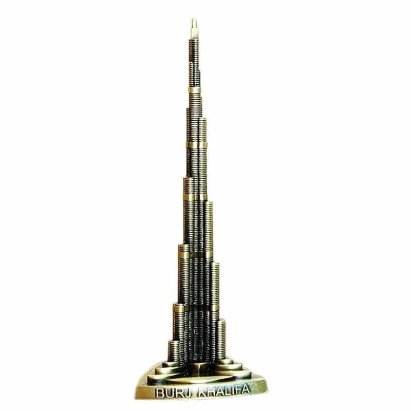 Цинковый сплав Burj Khalifa Дубай полотенце модель архитектура чудо стол деко