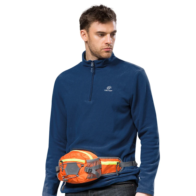 

TECTOP Autumn Winter Fleece Jacket Outdoor Windproof Camping Hiking Hunting Overcoat Jackets for Men Plus Size S-XXXL