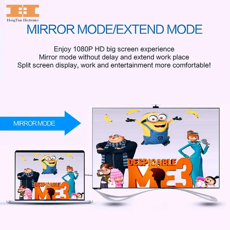  VGA al Convertitore di HDMI hdmi vga adapter con Porta di Uscita Video 1080 P HD 3.5 millimetri AUX