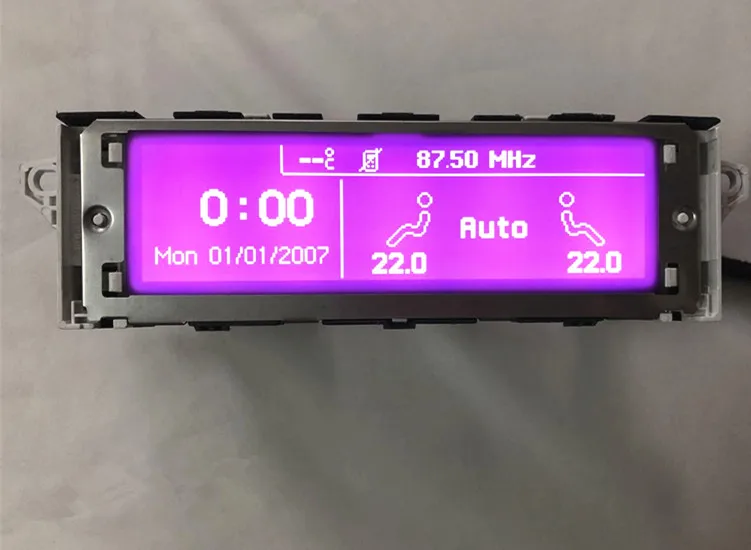 Puple экран 5 меню Поддержка USB Bluetooth дисплей, монитор 12pin для peugeot 307 207 408 citroen C4 C5 экран