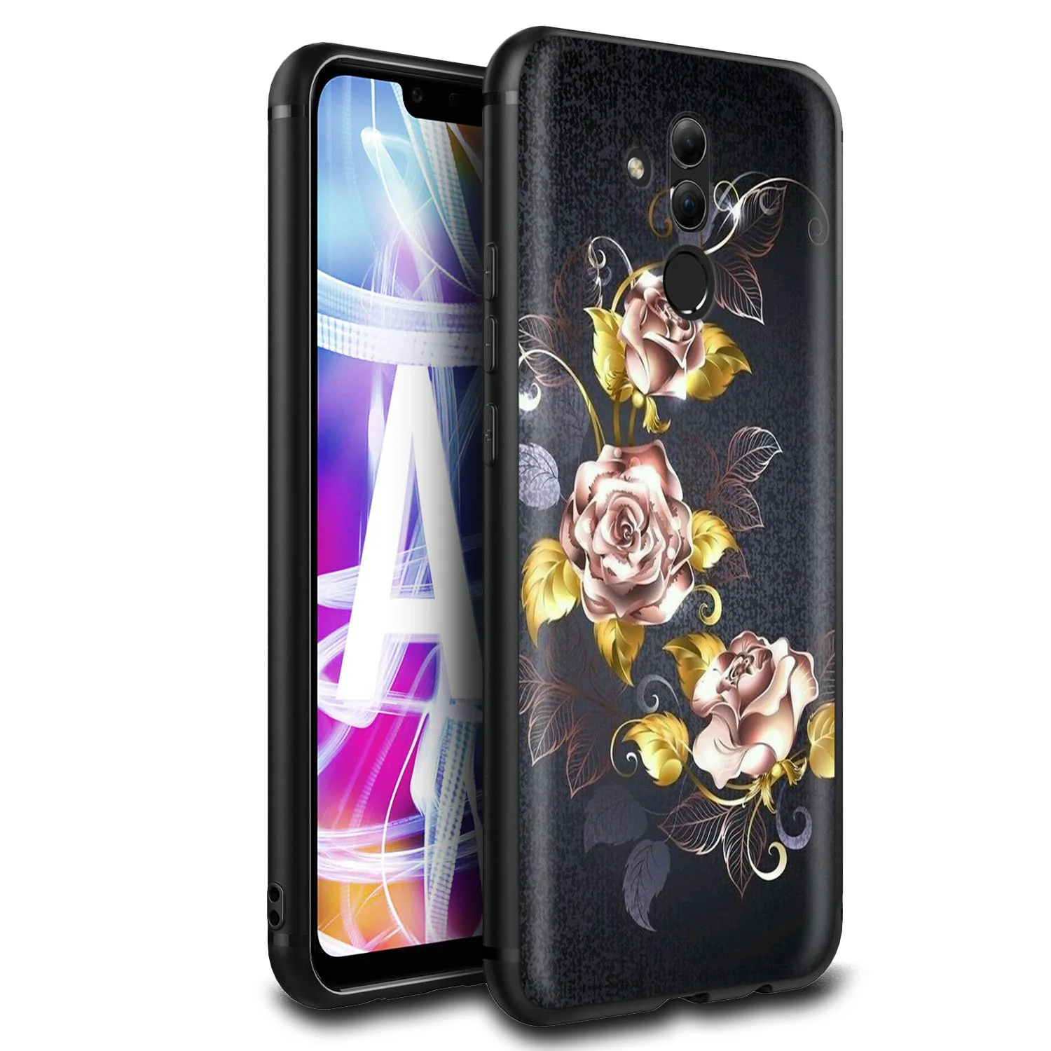 Чехол Lavaza с изображением розовых золотых роз для Huawei Honor 10 9 8 8x 8c 7x 7c 7a Note Nova 3 3i Lite Y9