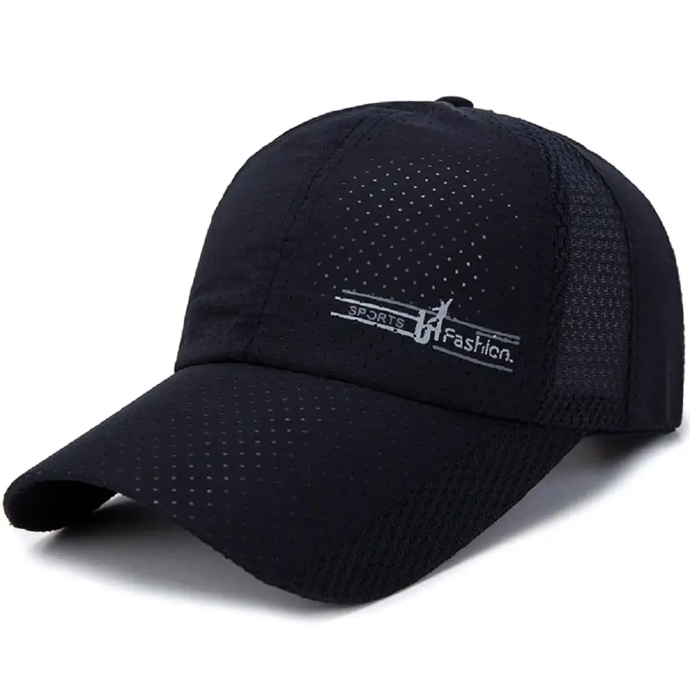 Navy Blue Connectyle мужские Для женщин Летняя дышащая бейсбольная кепка Спортивные шапки быстросохнущая бег шляпа Регулируемый с защитой от УФ лучей - Цвет: Navy Blue