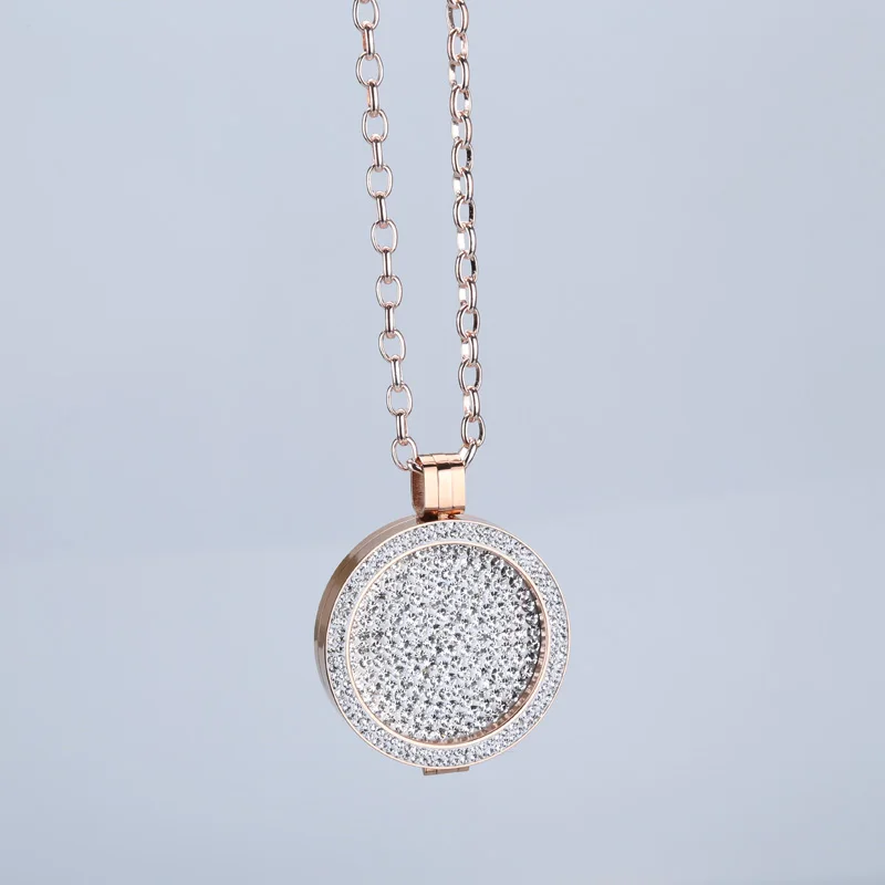 35mm coin holder stainless steel disc fit coin holder my 33mm coins fashion necklace pendants