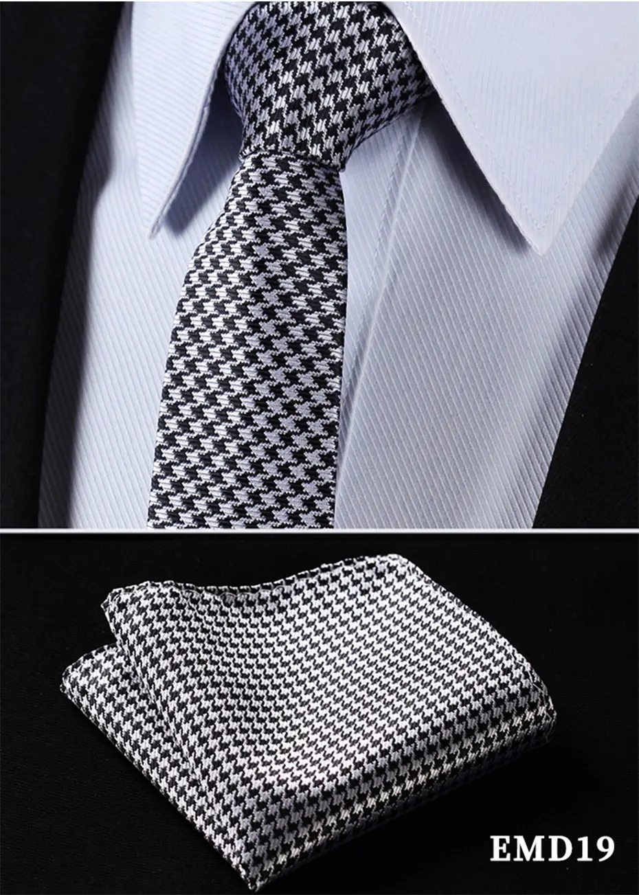 EMD, узор в горошек, однотонный, 2,17 дюймов, шелк, тканый, тонкий, узкий, мужской галстук, галстук, платок, карманный, квадратный, костюм, набор