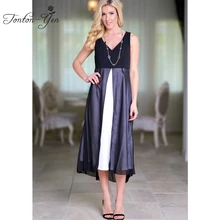 Сексуальный женский длинный комбинезон, женский комбинезон с длинными штанами, новинка, пляжные платья, сарафан, Открытое сексуальное летнее платье с разрезом от бедра