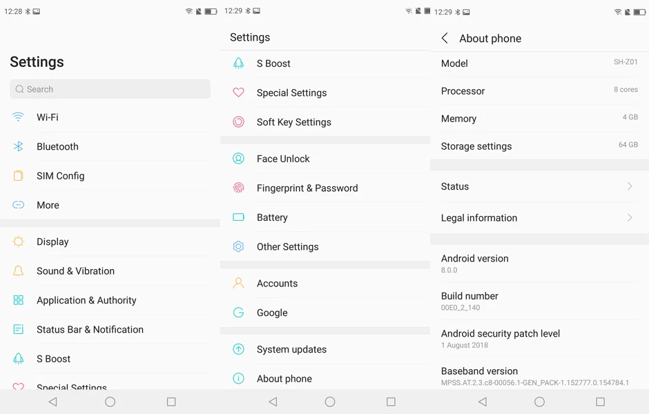 SHARP AQUOS C10 S2 смартфон с 5 дюймовым дисплеем восьмиядерным процессором Snapdragon 630 ОЗУ 4