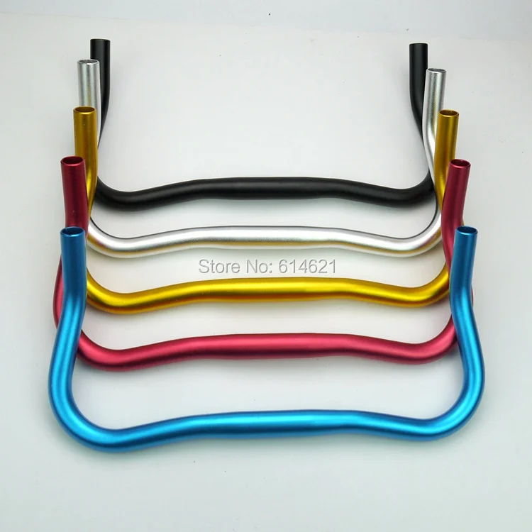 

no logo brand 25.4mm fixie fixed gear road bike small bullhorn handle bar alloy aluminum track bike handlebar bike parts