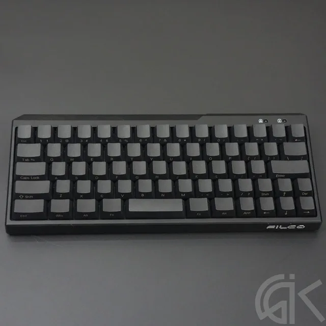 PBT колпачки для ключей filco Minila механическая клавиатура передняя/боковая с принтом 67 ключей с брелоком Cherry MX - Цвет: Серебристый