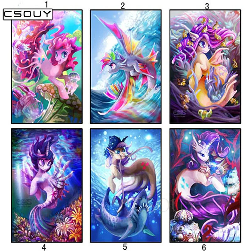 

5D Diy Diamond Embroidery Dragon Living In The Sea Diamond Painting Cross Stitch Full Square & Round Drill Mosaic Decoration Kit