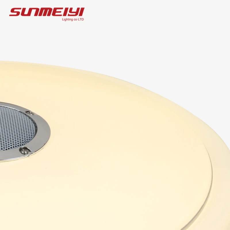 Современный Bluetooth потолочный светильник с пультом дистанционного управления и приложением умный светильник для гостиной спальни с регулируемой яркостью светодиодный потолочный светильник музыкальный динамик