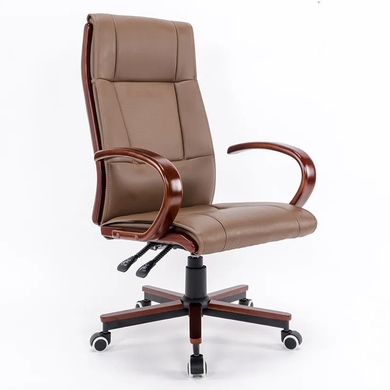 High Back Black Leather Executive Swivel Chair with Synchro-Tilt Mechanism Office Furniture Executive Office Chair Armchair High Back Black Leather Executive Swivel Chair with Synchro-Tilt Mechanism Office Furniture Executive Office Chair Armchair