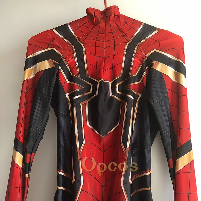 Wholesale 2018 Spiderman Costume Spiderman Homecoming Cosplay Costume Tom Holland Iron Spider Man Suit disfraz -