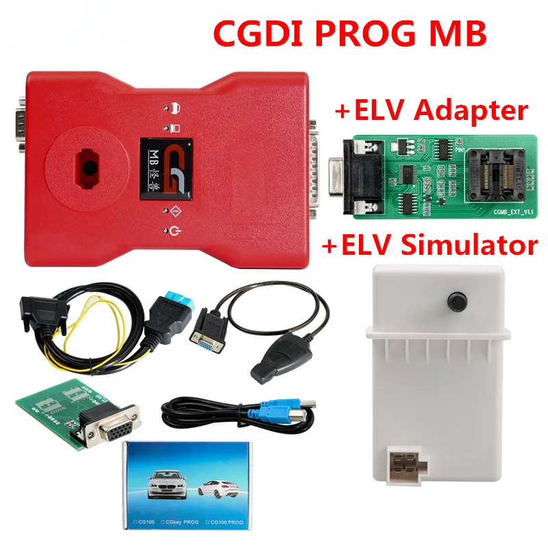 CGDI elv Simulator CGDI Prog MB ключ программист для Benz быстрый способ через OBD поддерживает все Утерянные ключи с онлайн-функцией вычисления паролей - Цвет: CGDI elv Simulator