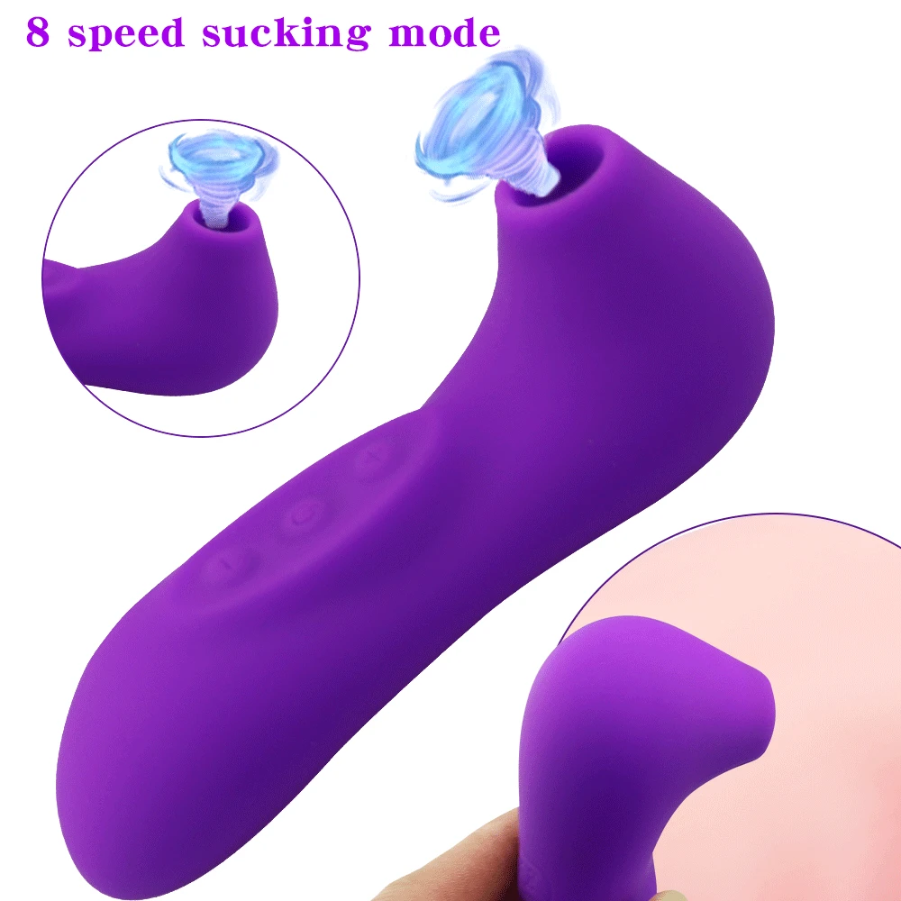 Clit Sucker Vibrator Blowjob Tongue Vibrating Nipple Sucking Sex Oral Licking Clitoris Vagina Stimulator Sex Toy For Women - Vibrators