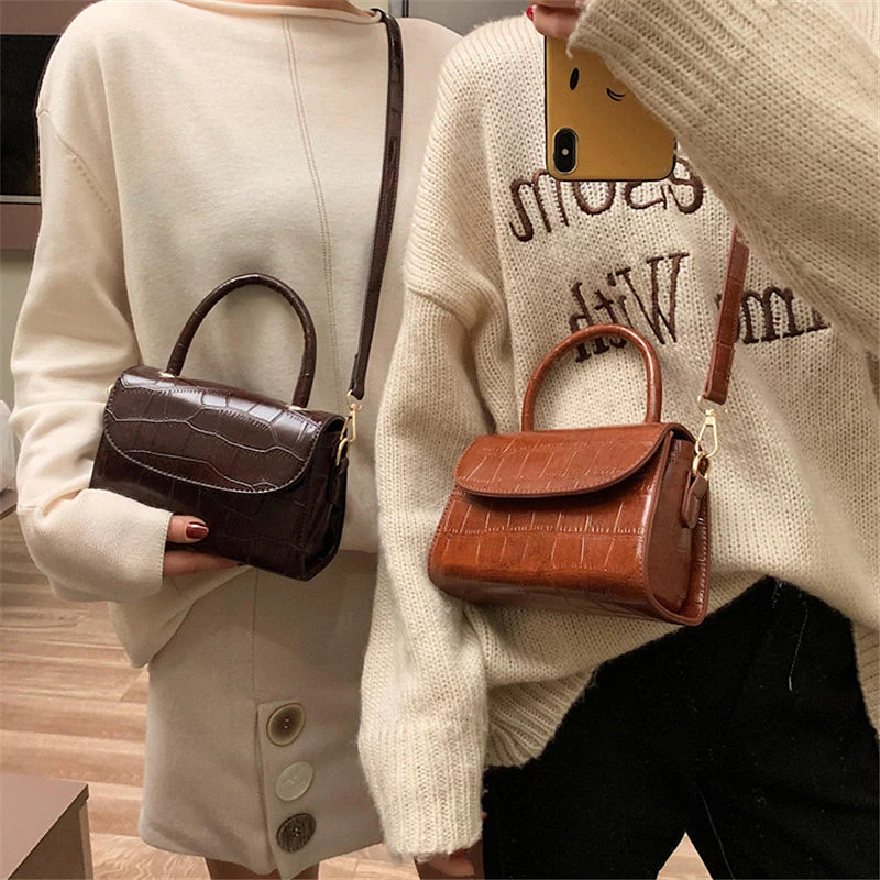 

Alligator Top Handle Luxury Handbag Designer Women Small Crossbody Bag Female Mini Shoulder Messenger Bags for Women 2019 New