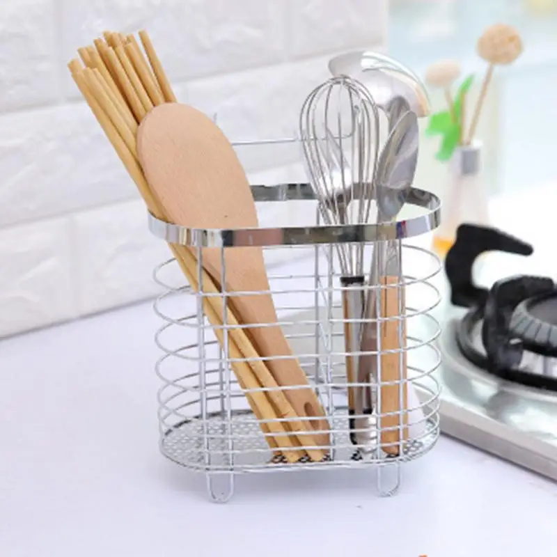

High Quality Stainless Steel Multifunction Knife Chopsticks Box Wholesale Hanging Spoon Chopsticks Holder Kitchen Storage Rack