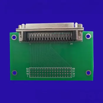 

SCSI 68-core Mother-head Wiring Board Acquisition Card Adapter Board Relay Terminal Table with Screw