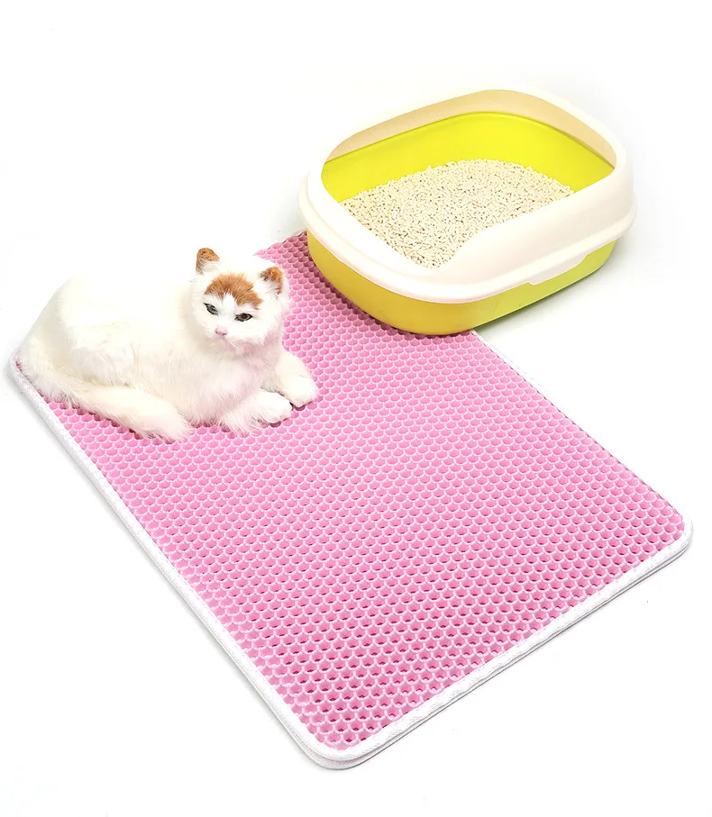 

Waterproof Pet Cat Litter Mat EVA Double Layer Cat Litter Trapping Pet Litter Cat Mat Clean Pad Products For Cats Accessories