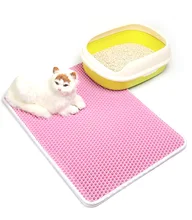 Waterproof Pet Cat Litter Mat EVA Double Layer Cat Litter Trapping Pet Litter Cat Mat Clean Pad Products For Cats Accessories