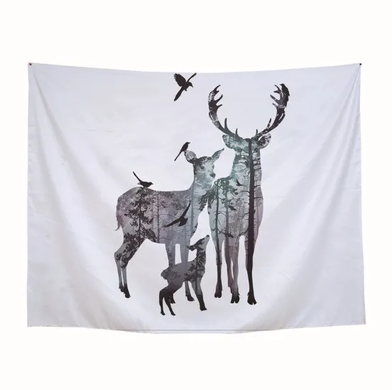 CAMMITEVER животного индийский Лев гобелен медведя, оленя с принтом панды стены полиэстер гобелены Главная Декоративные Мандала